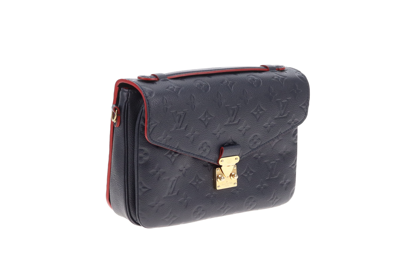 Louis Vuitton Metis Marine & Rouge Empreinte Leather AR4188