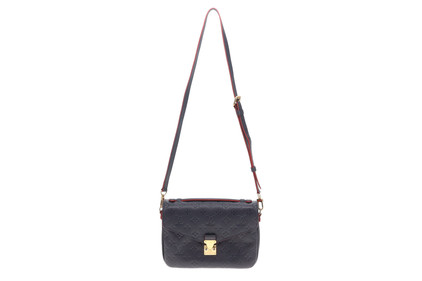 Louis Vuitton Metis Marine & Rouge Empreinte Leather AR4188