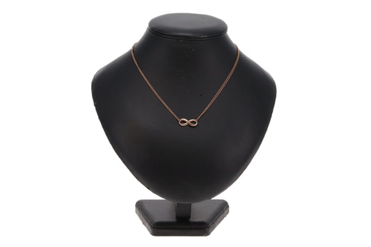 Tiffany & Co Infinity Necklace Double Strand Rubedo Metal