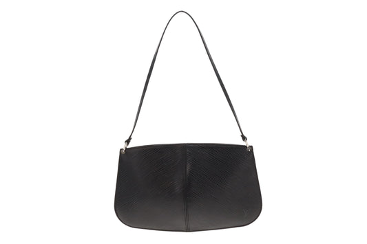 Louis Vuitton Demi Lune Pochette Black Epi Leather Vintage