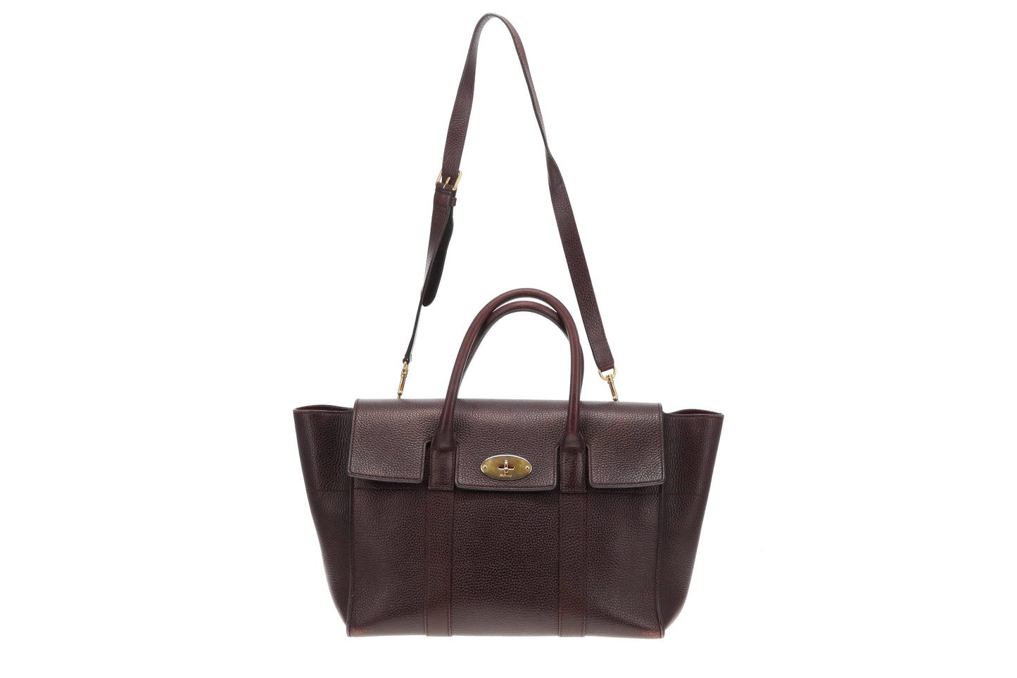 Mulberry Bayswater Satchel with Strap Oxblood