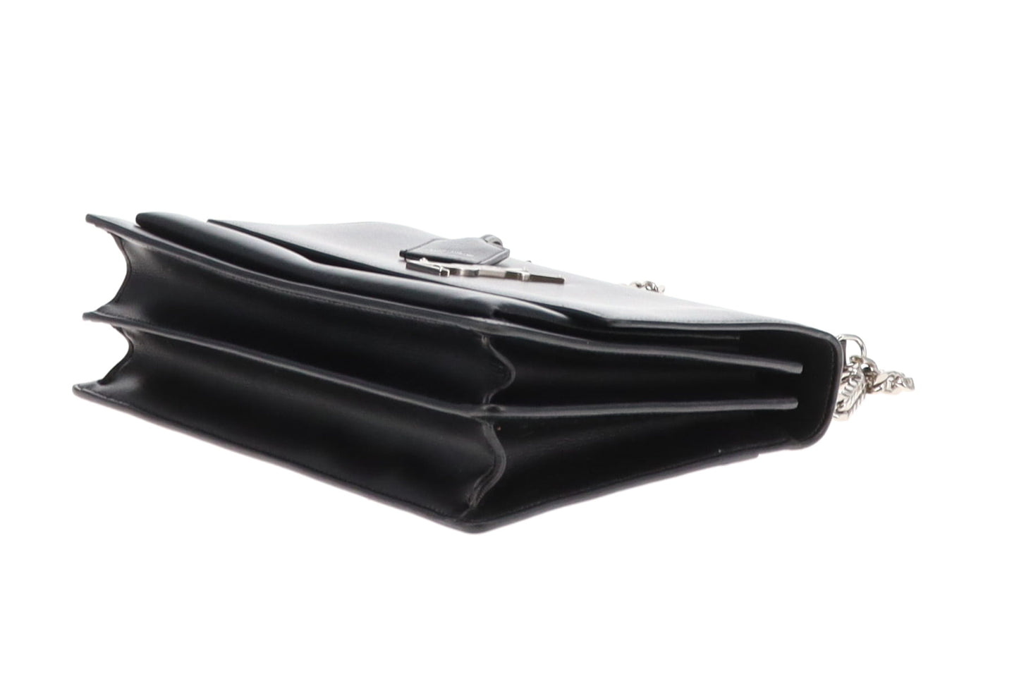 Saint Laurent Sunset Large Black Leather SHW
