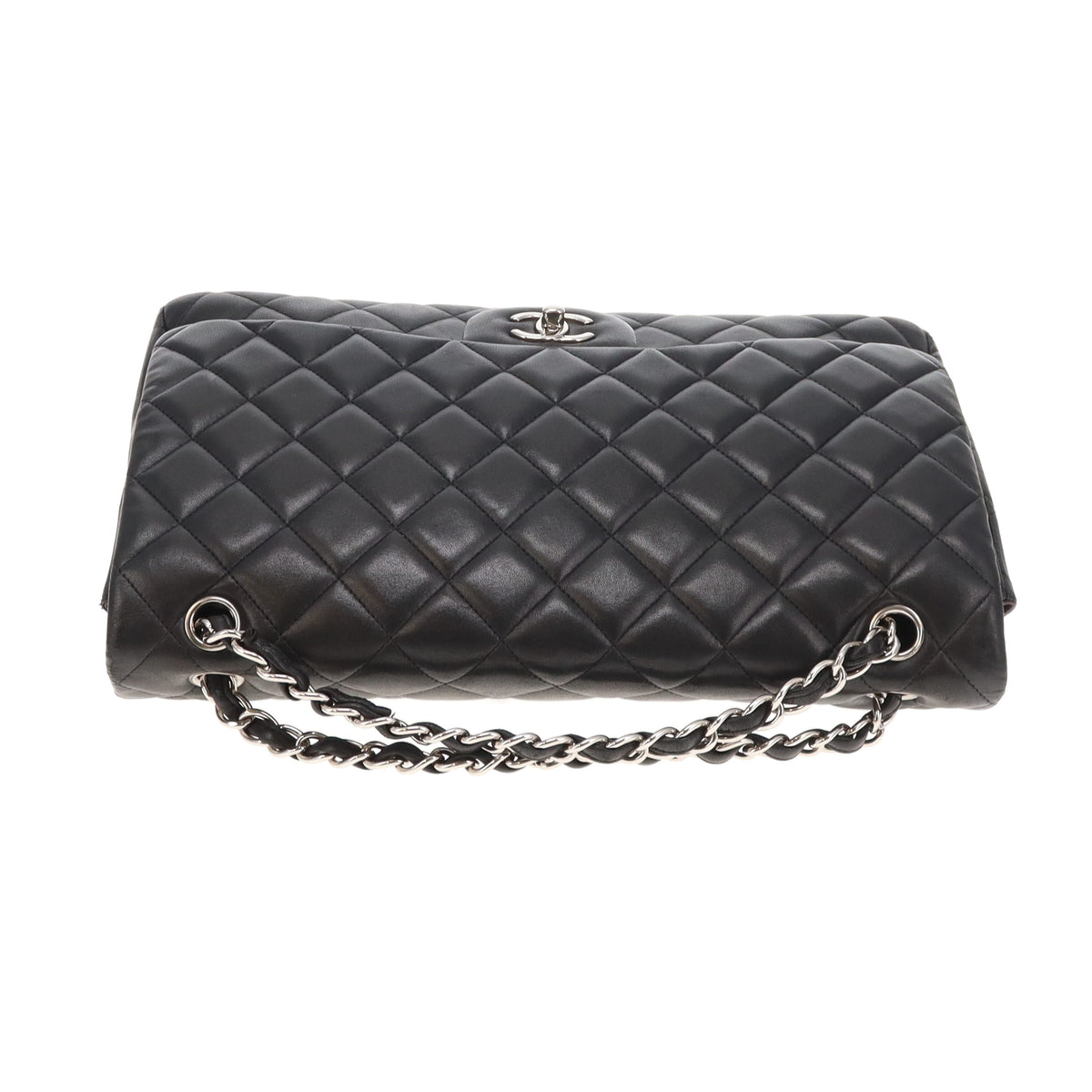 Chanel Classic Single Flap Maxi Black Lambs SHW 2011