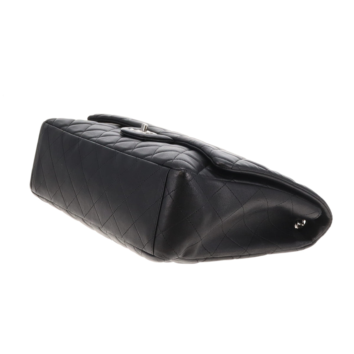 Chanel Classic Single Flap Maxi Black Lambs SHW 2011