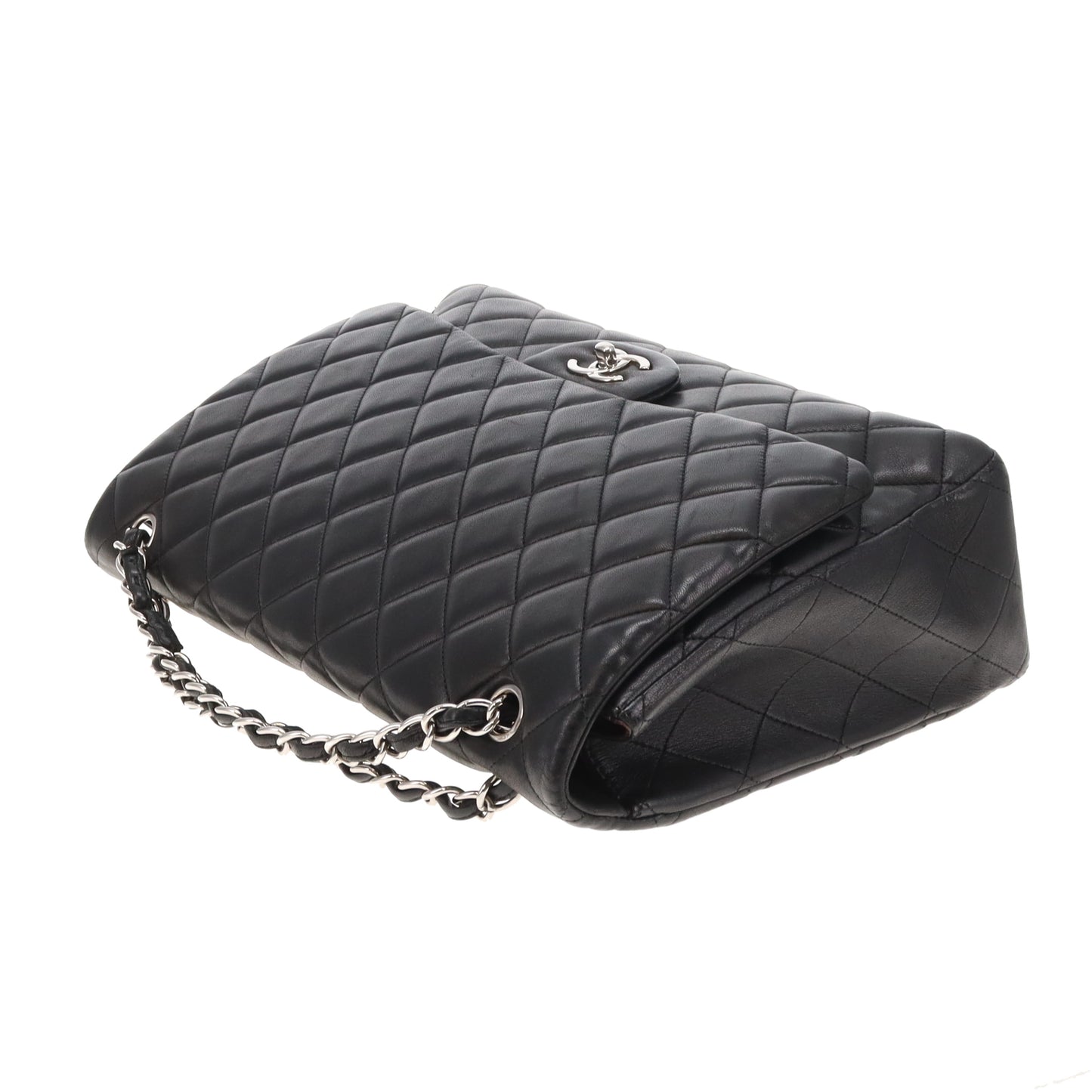 Chanel Classic Single Flap Maxi Black Lambs SHW 2011