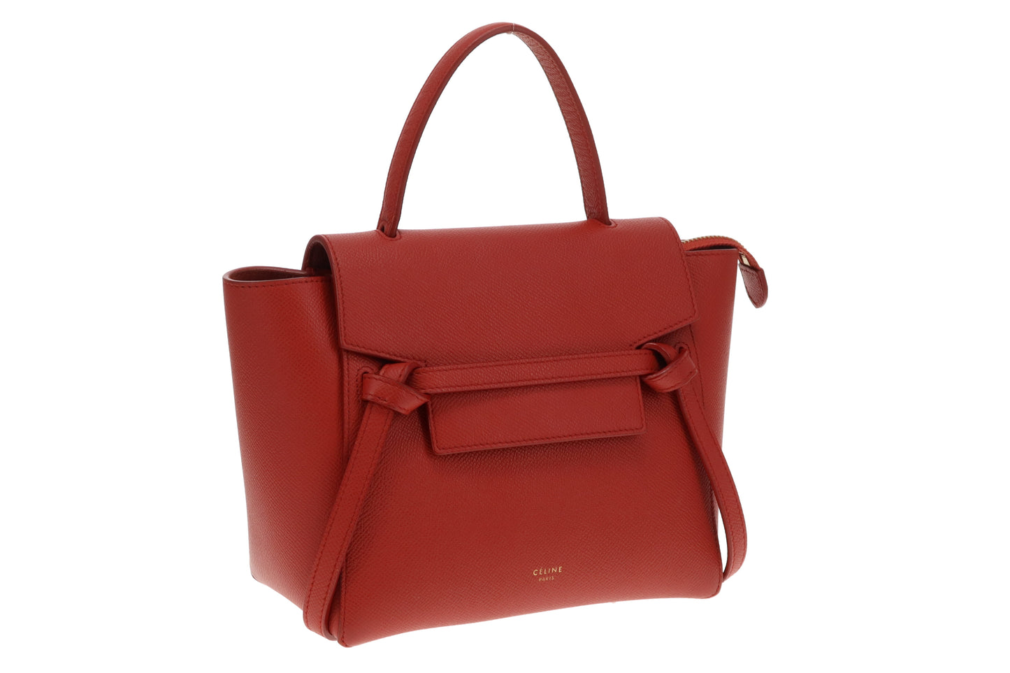 Celine Rust Nano Grained Calfskin Belt Bag