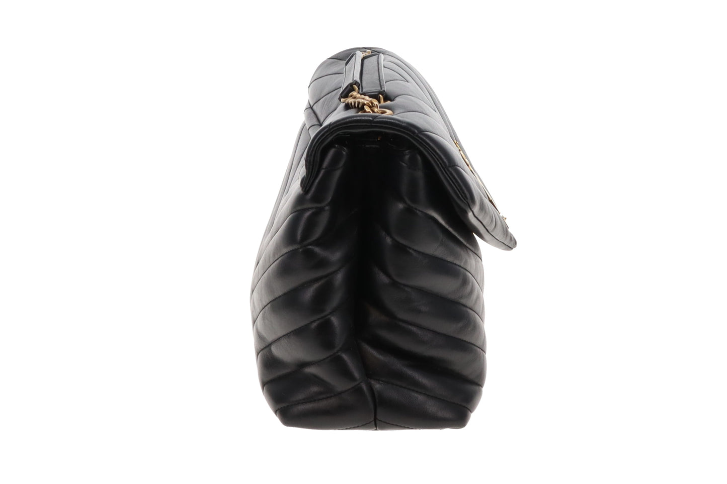 Saint Laurent Lou Lou Medium Black With Antiqued Gold Hardware