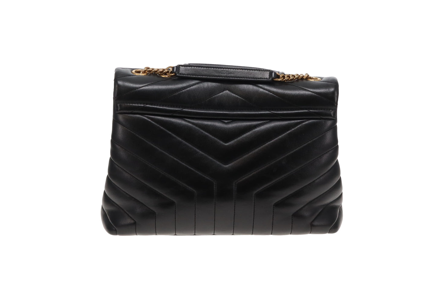 Saint Laurent Lou Lou Medium Black With Antiqued Gold Hardware