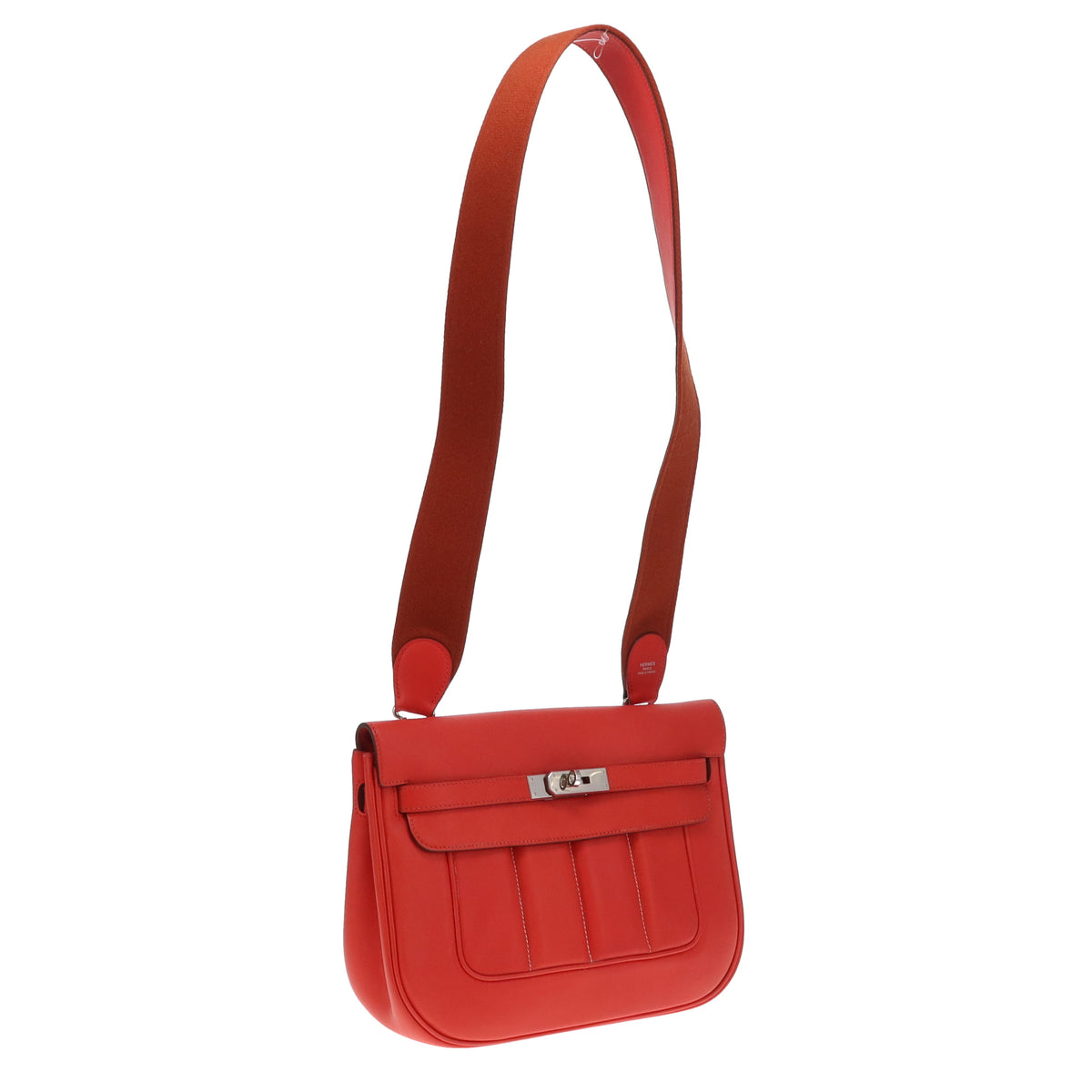 Hermes Sac Berline 28 Red Vermillion Swift PHW 2016