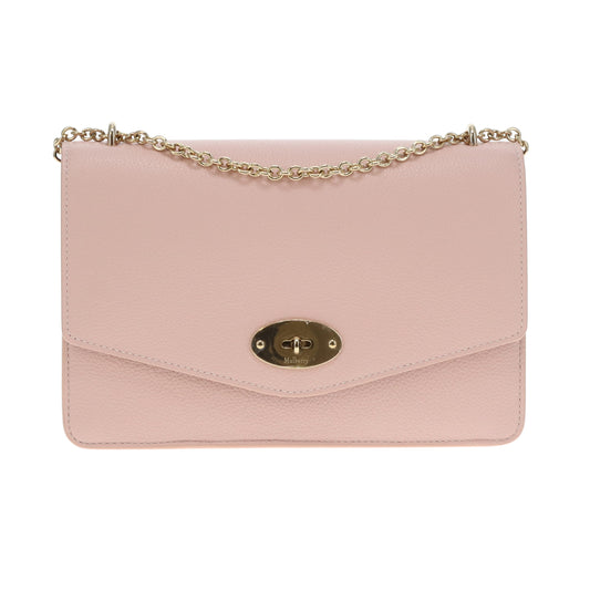 Mulberry Darley Powder Pink Classic Grain Gold HW
