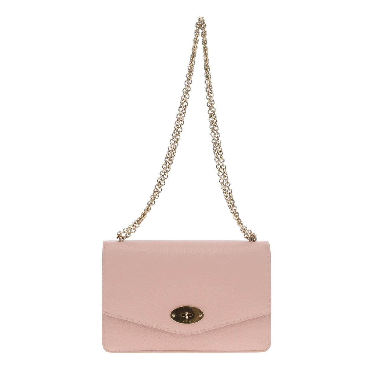 Mulberry Darley Powder Pink Classic Grain Gold HW