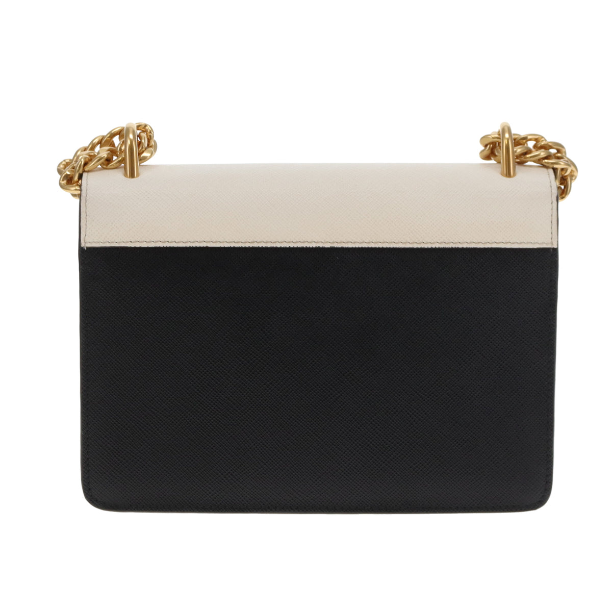 Prada Chain Shoulder Bag Black/White