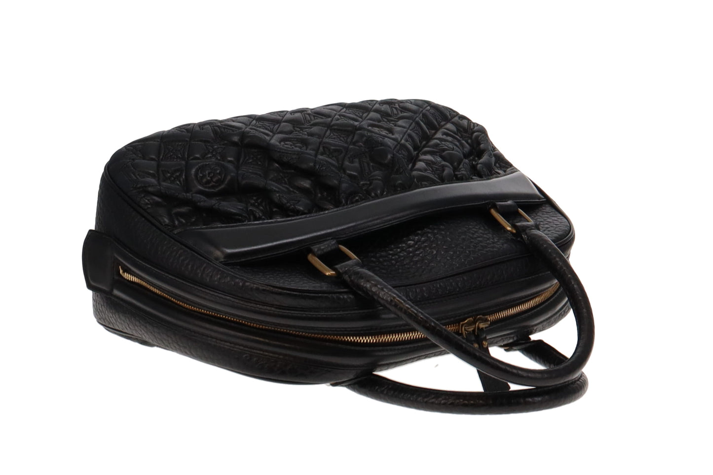 Louis Vuitton Mizi Vienna Quilted Monogram Top Handle Black