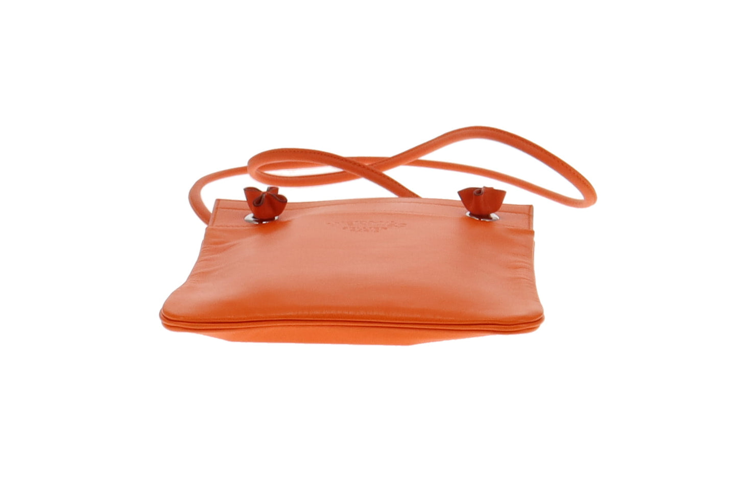 Hermes Orange H Milo Lambskin Mini Aline Crossbody Bag 2019