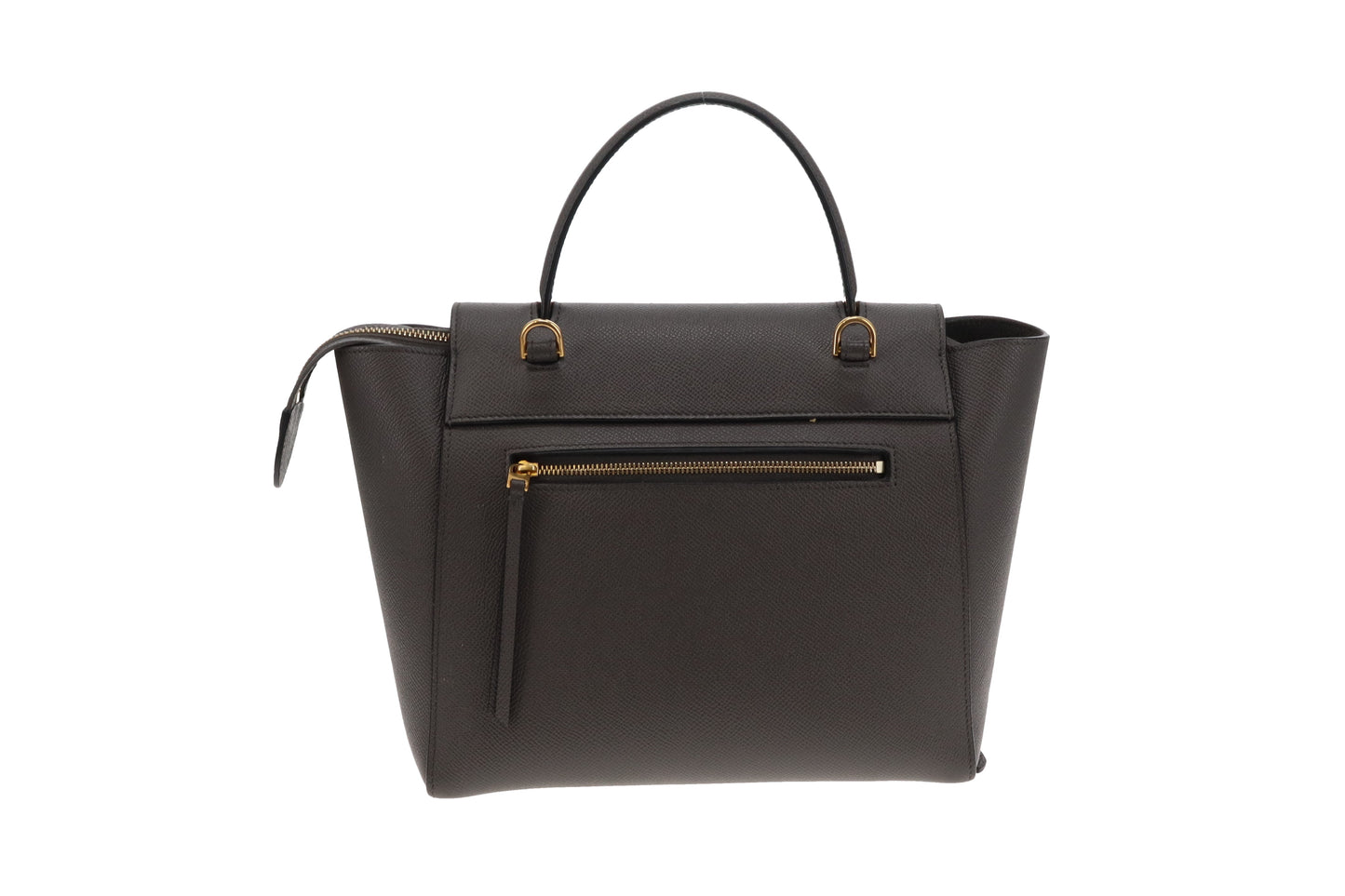 Celine Belt Bag Micro Grey Grained Calfskin 2022 (Includes added Celine Logo Strap)