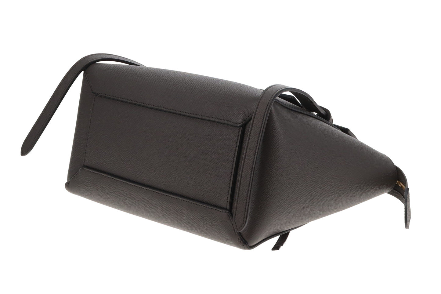 Celine Belt Bag Micro Grey Grained Calfskin 2022 (Includes added Celine Logo Strap)