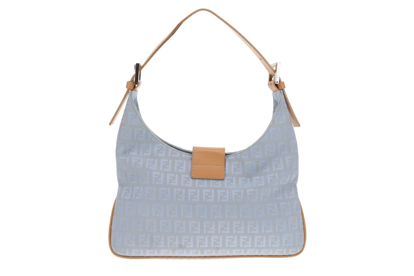 Fendi Zuchinnio Blue Small Hobo Vintage