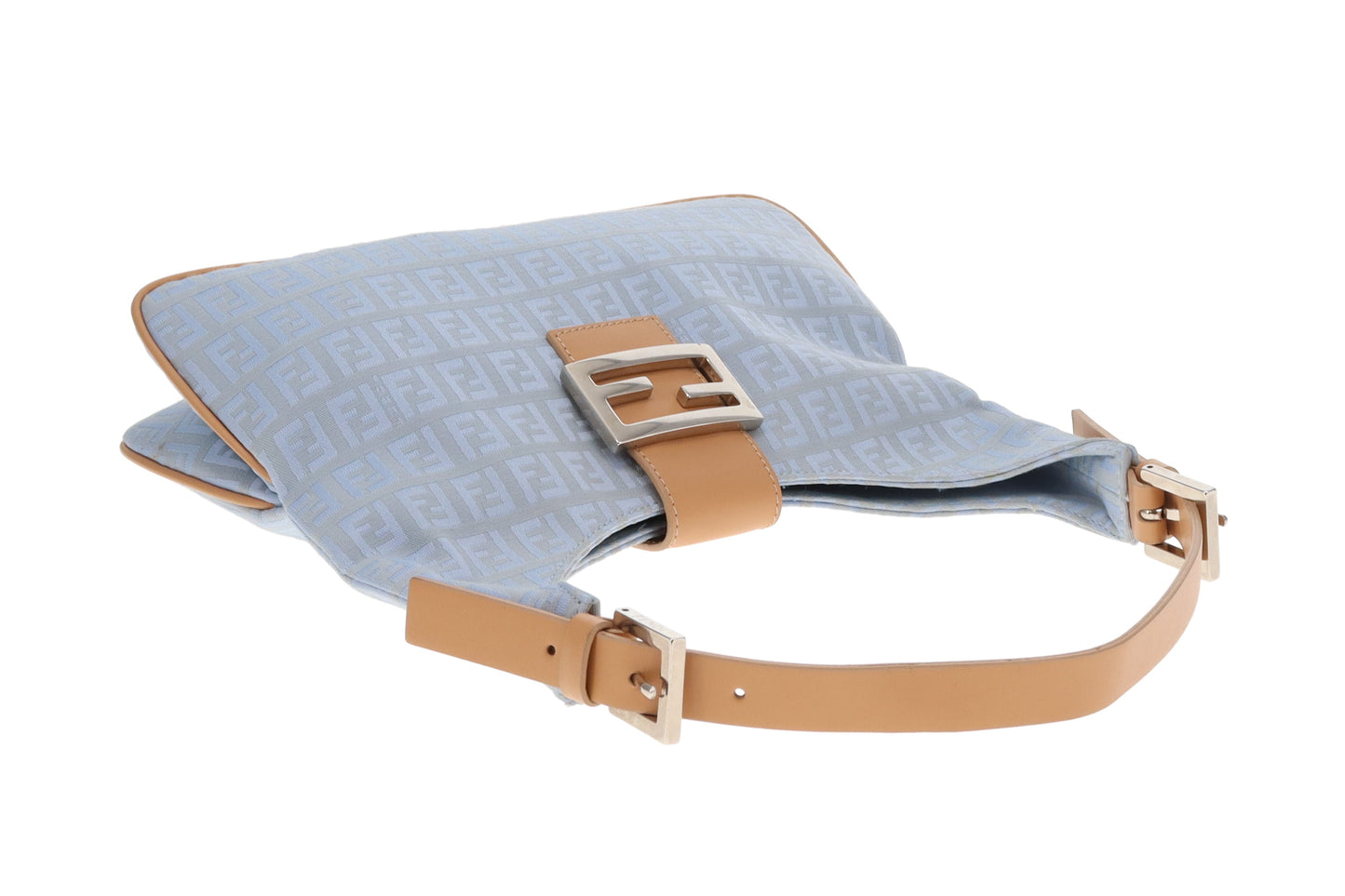 Fendi Zuchinnio Blue Small Hobo Vintage