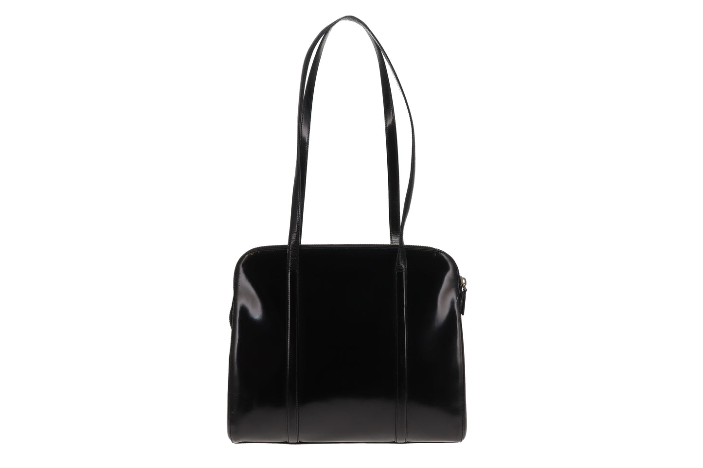 Prada Shoulder Bag Black Smooth Leather
