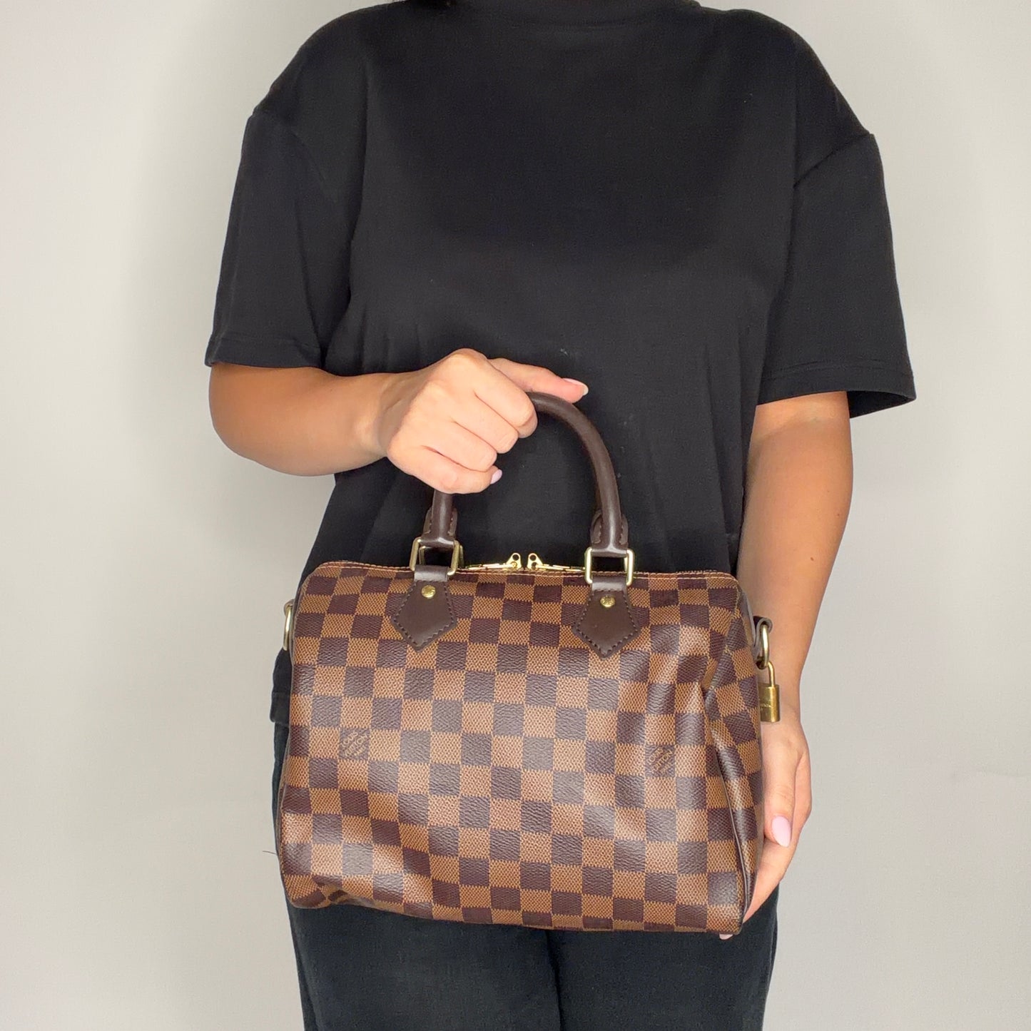 Louis Vuitton Speedy Bandouliere 25 Damier Ebene LA3199 - 2019