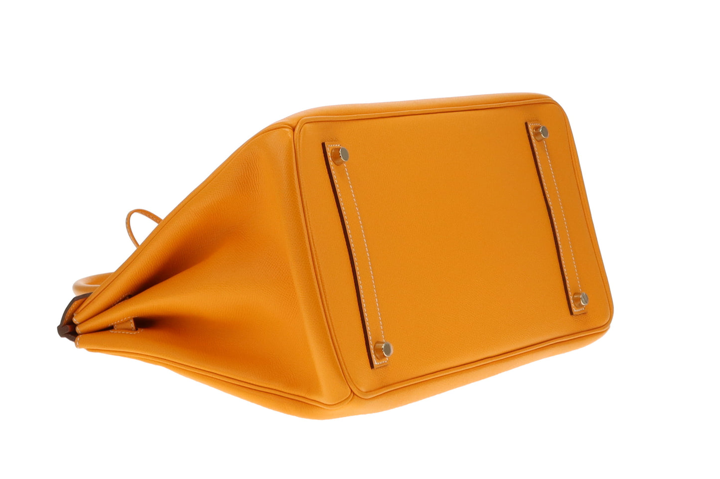 Hermes Birkin 35 Candy Collection Jaune D'or & Potiron With Permabrass Hardware 2012