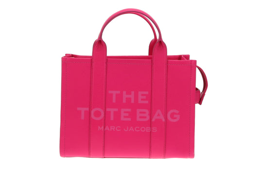 Marc Jacobs Lipstick Pink Full Grain Leather Medium The Tote Bag