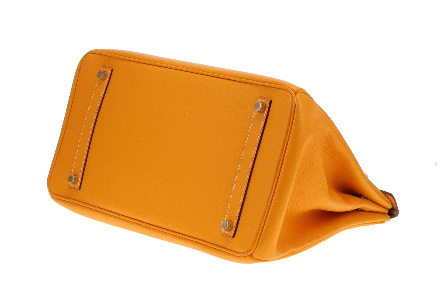 Hermes Birkin 35 Candy Collection Jaune D'or & Potiron With Permabrass Hardware 2012