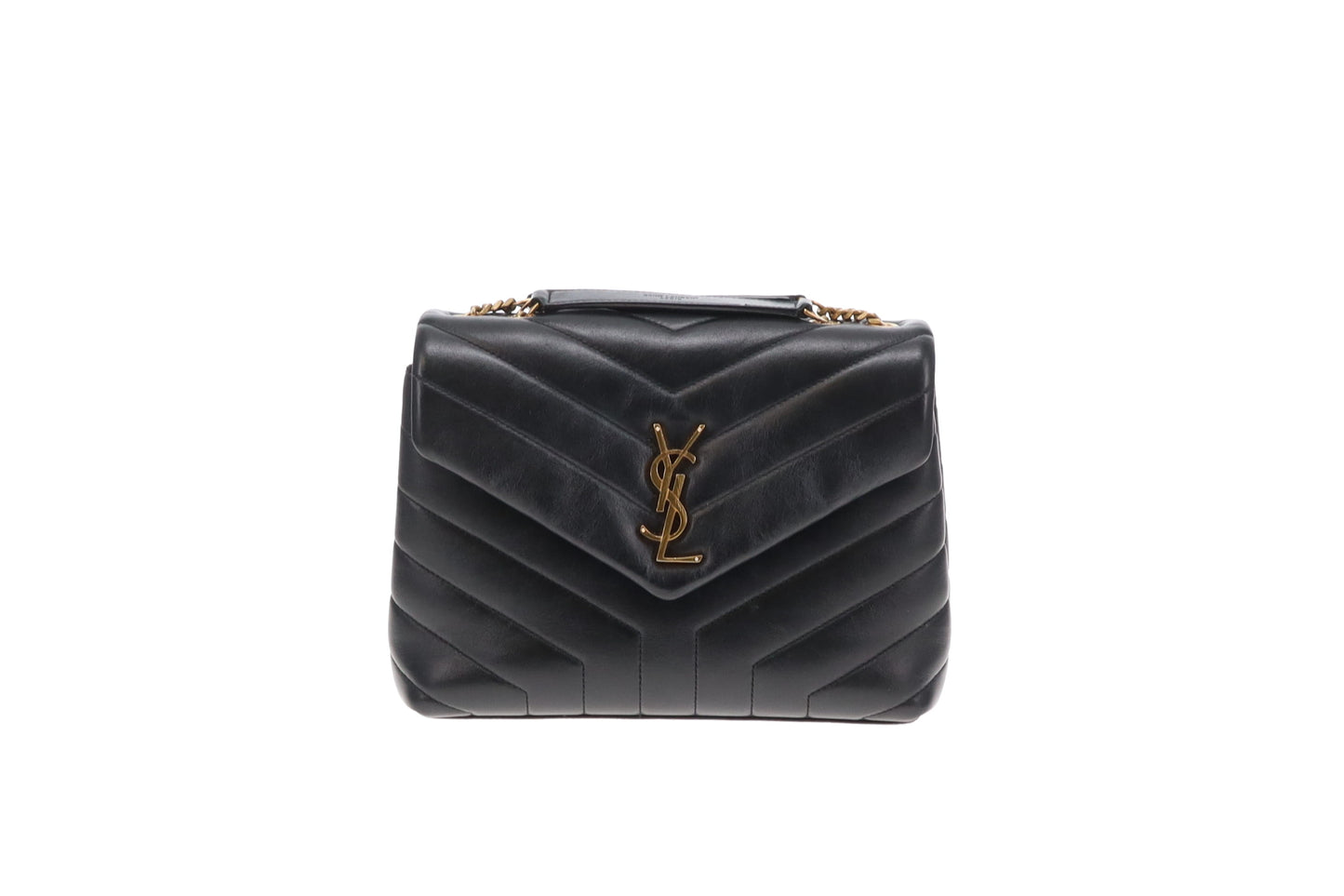 Saint Laurent Loulou Small Black Gold Hardware