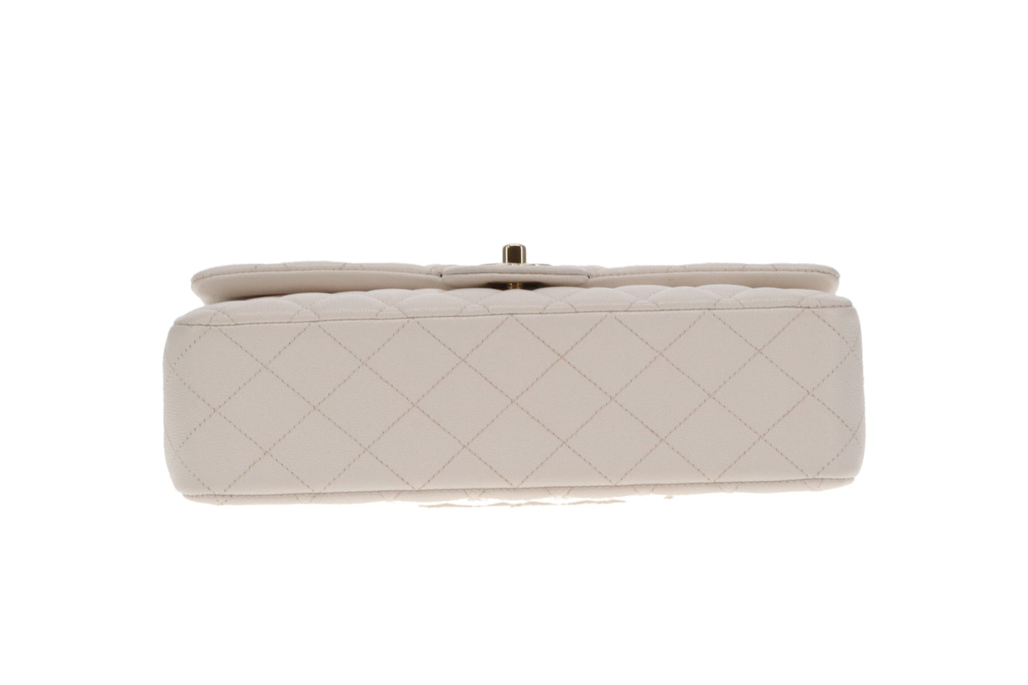 Chanel Classic Double Flap Caviar White Medium 2020