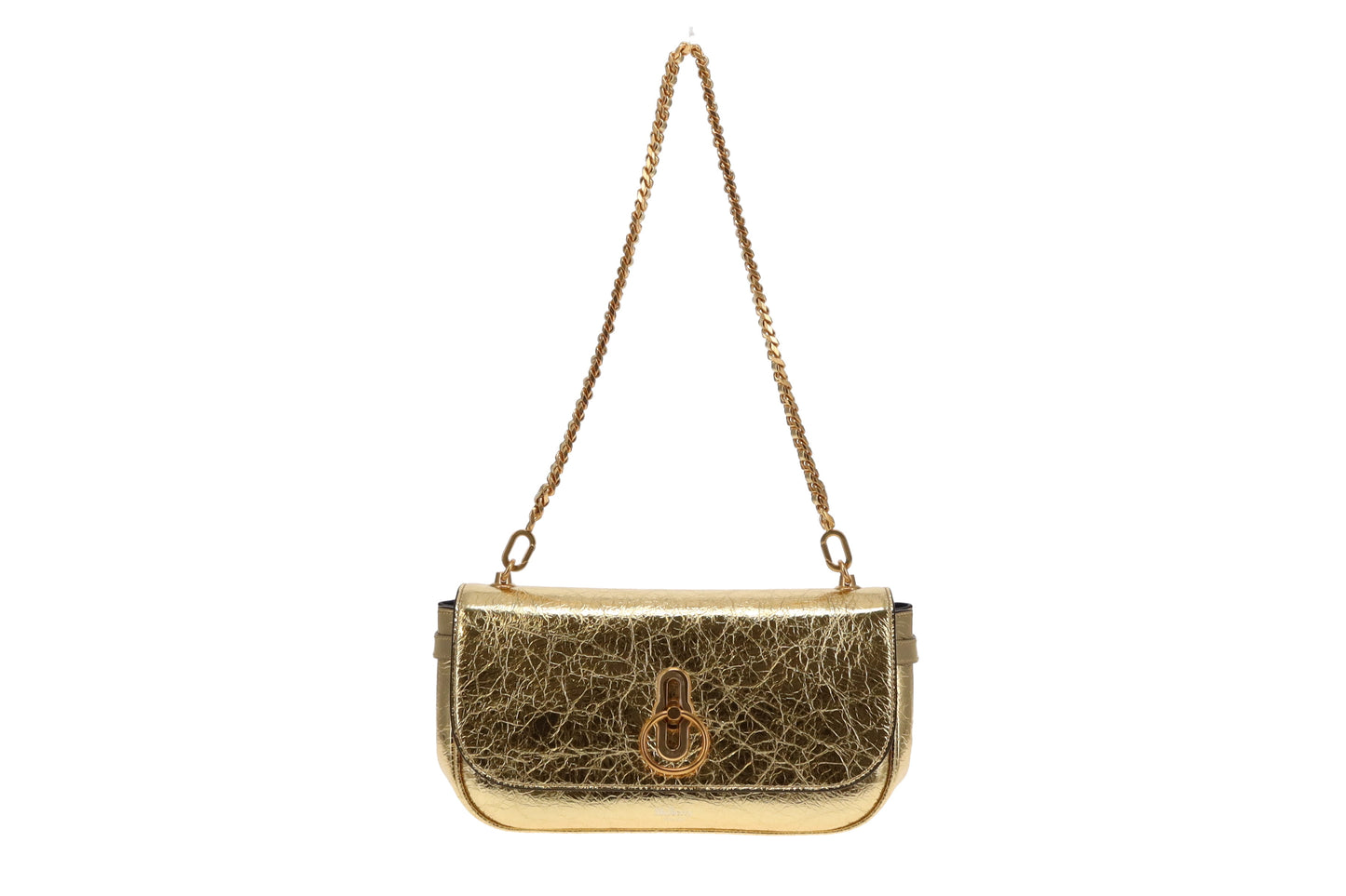Mulberry Gold Metallic Leather East West Amberley