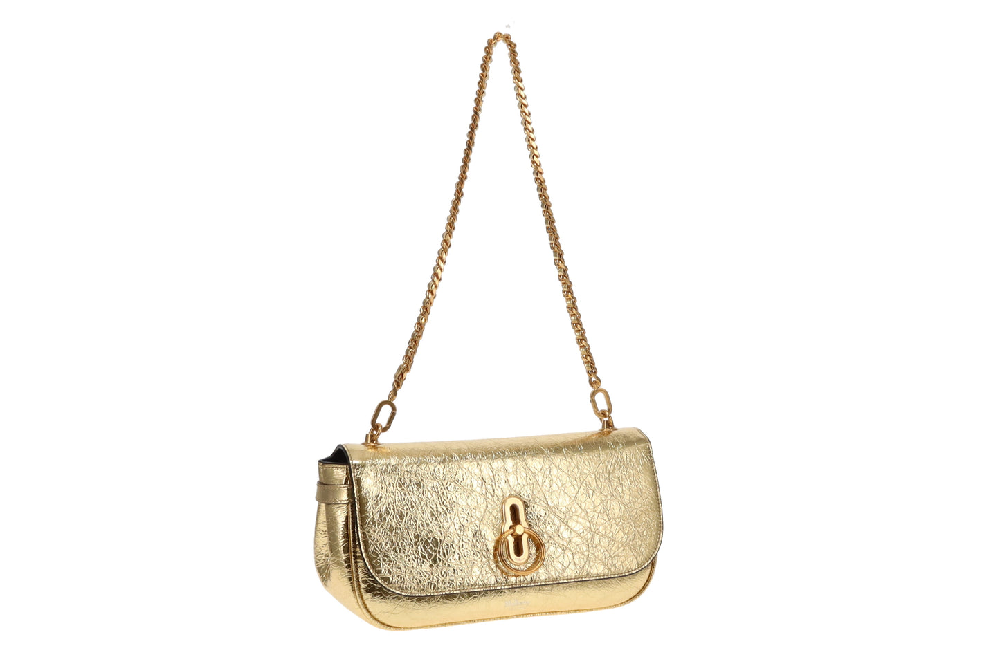 Mulberry Gold Metallic Leather East West Amberley