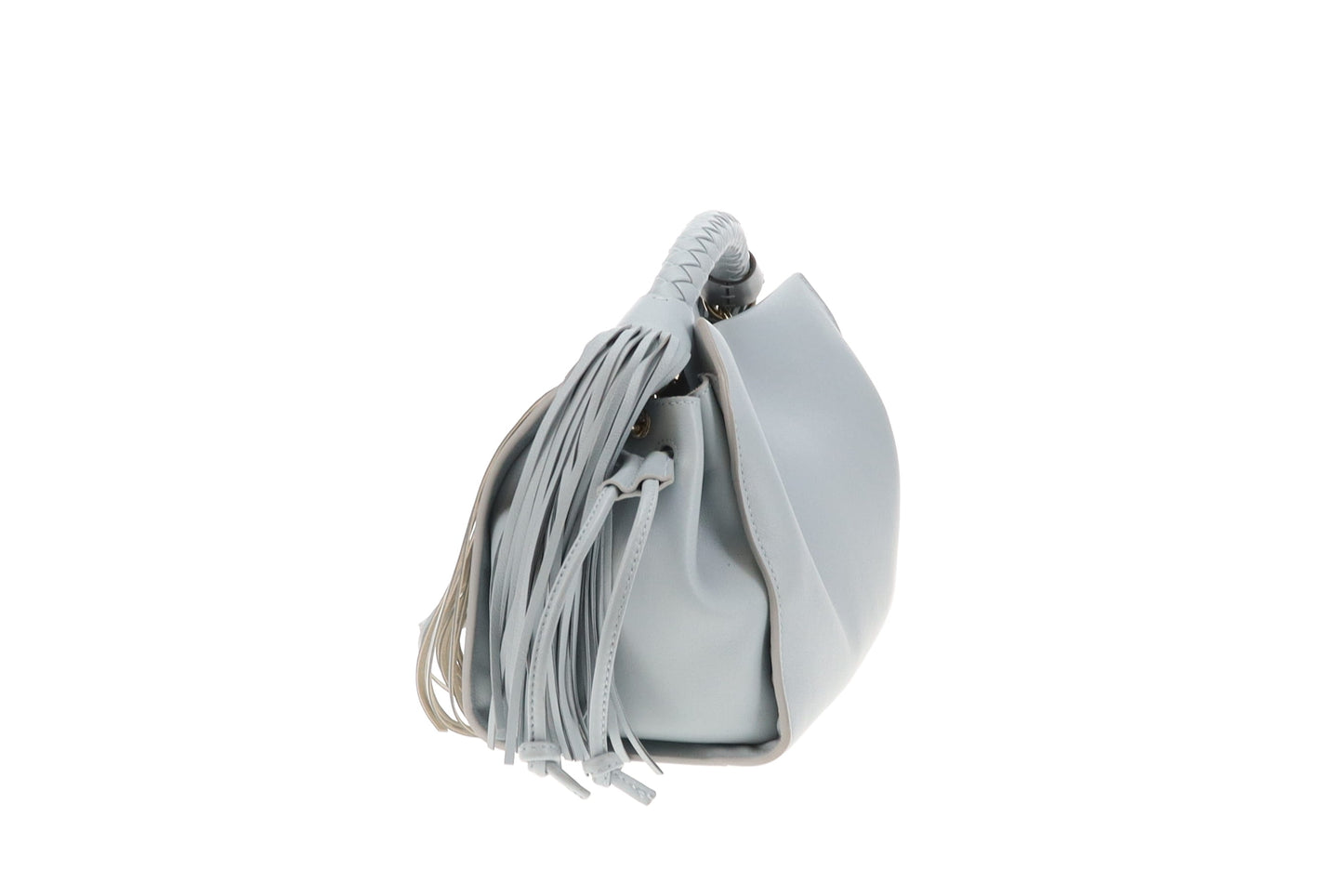 Mulberry Iris Small Silky Calf Fringe In Cloud Blue