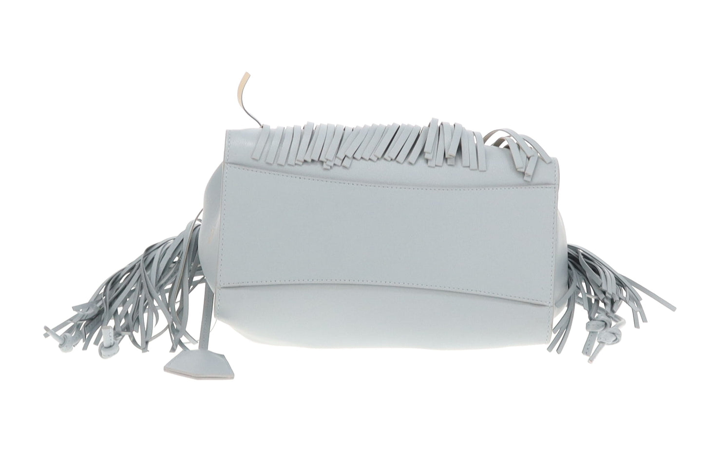 Mulberry Iris Small Silky Calf Fringe In Cloud Blue