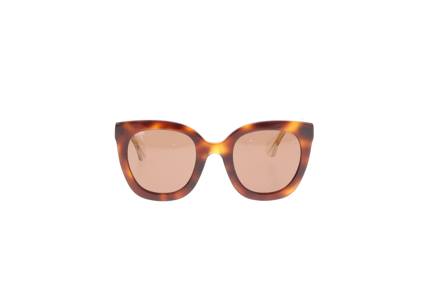 Gucci Cat Eye Tortoise & Gold Resin Frame Sunglasses GG06564S