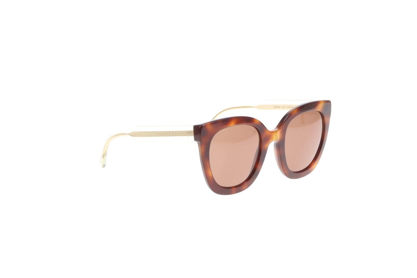 Gucci Cat Eye Tortoise & Gold Resin Frame Sunglasses GG06564S