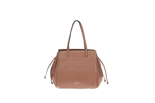 Valentino Dusty Pink Rockstud Tote Bag