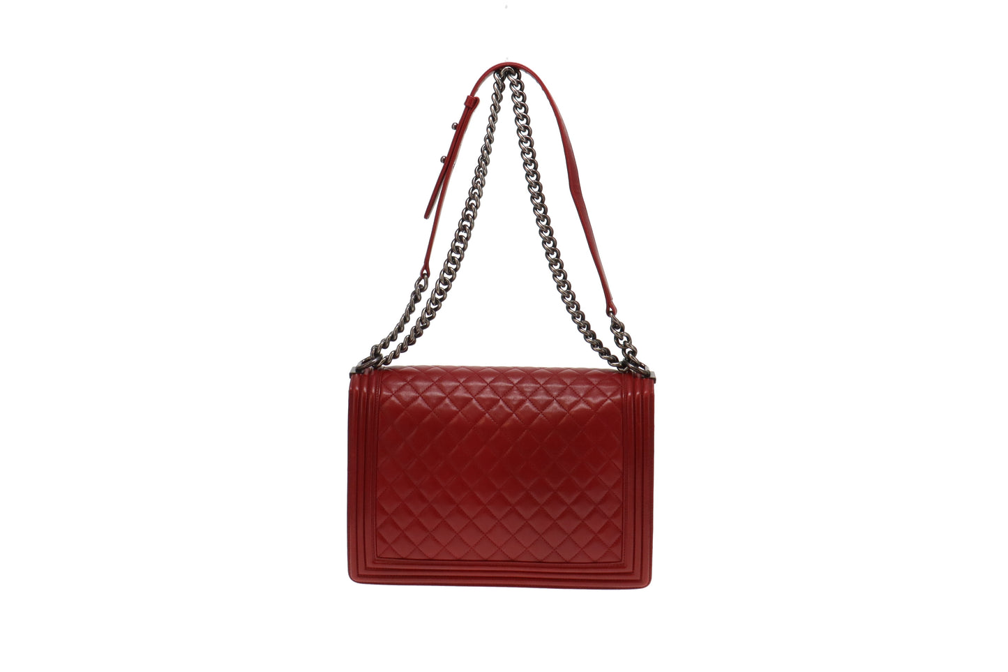 Chanel Boy Bag Large Red Lambskin