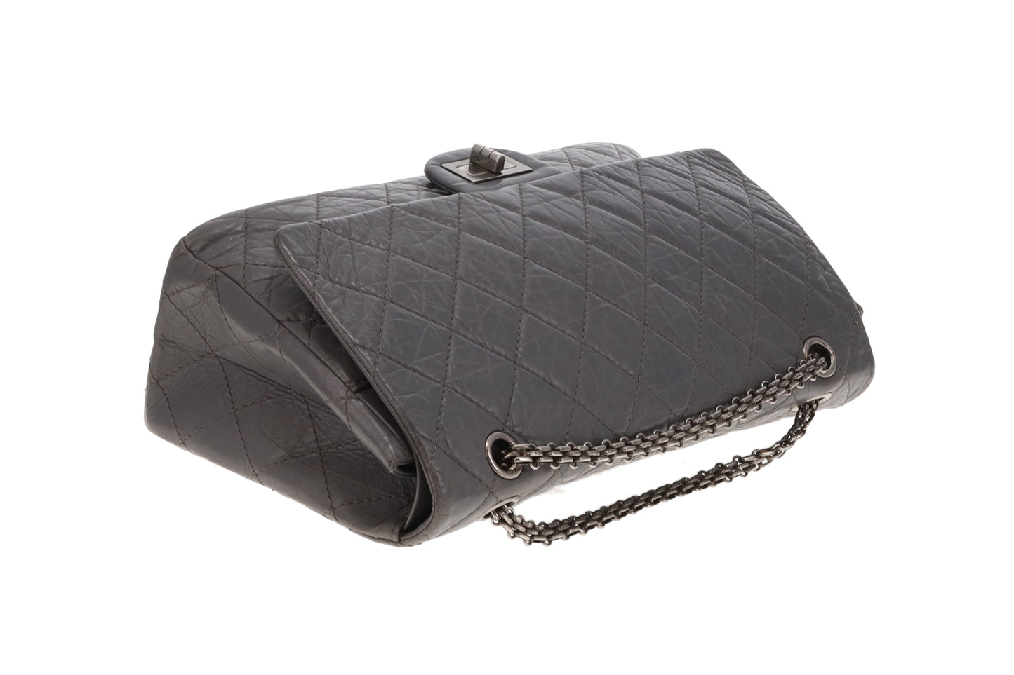 Chanel 2.55 227 Reissue Grey Crinkled Calfskin '10