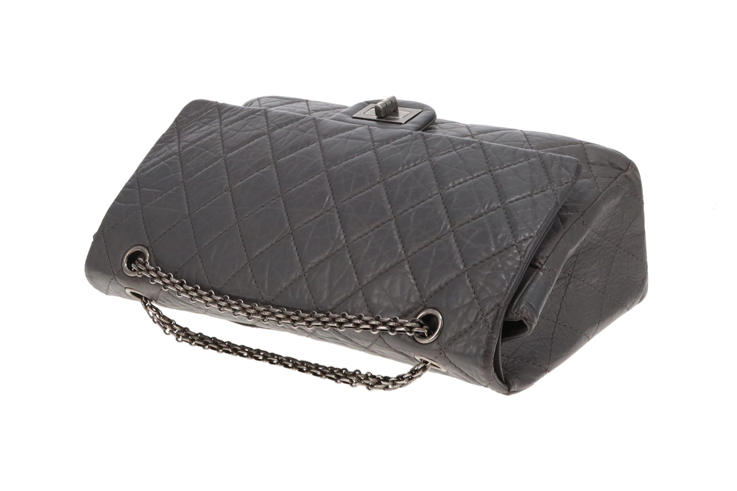 Chanel 2.55 227 Reissue Grey Crinkled Calfskin '10