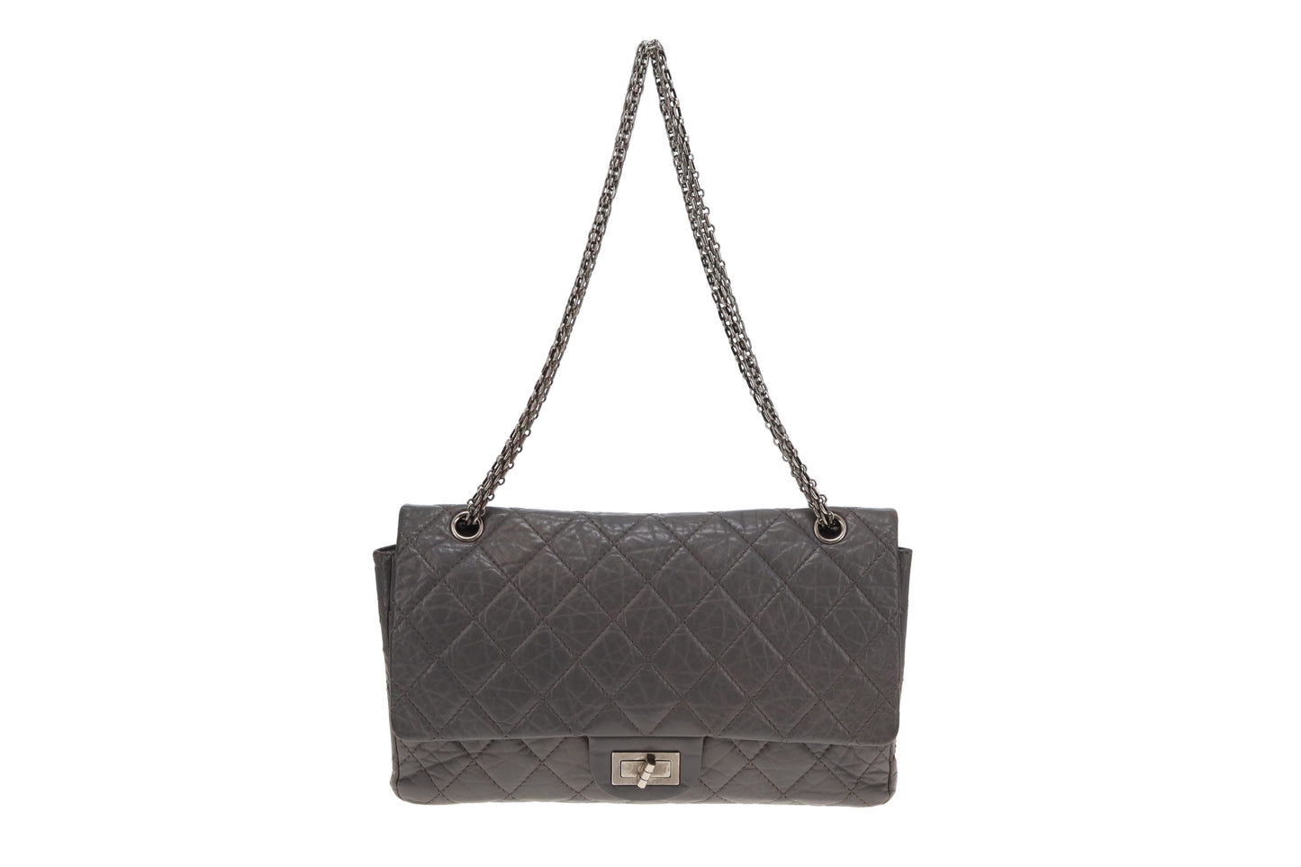 Chanel 2.55 227 Reissue Grey Crinkled Calfskin '10