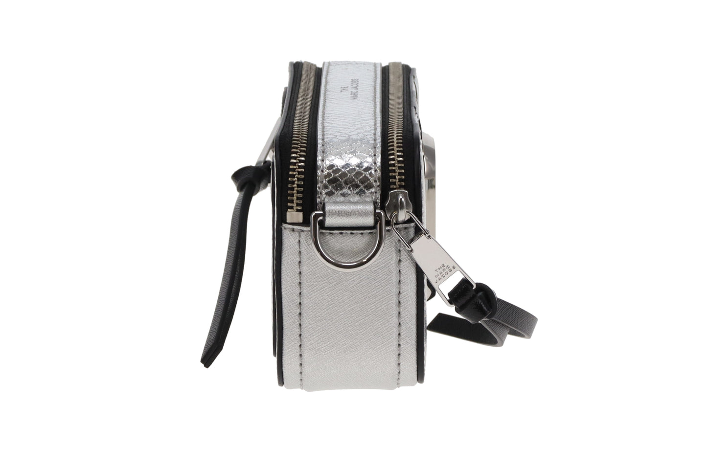 Marc Jacobs Snapshot Silver Sequin Snake Stripe