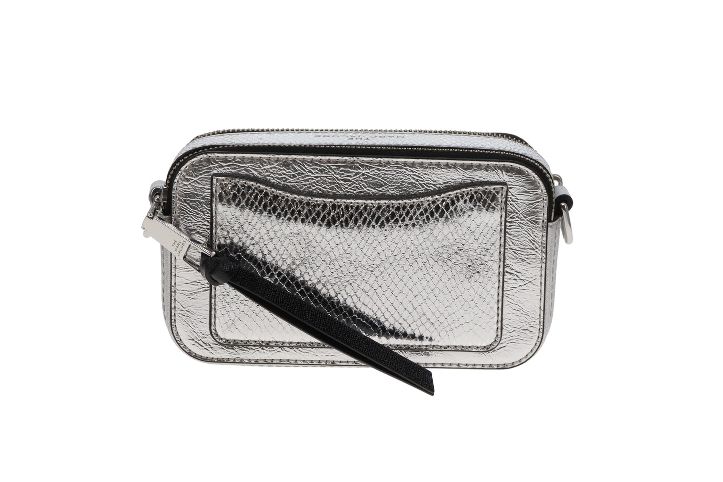 Marc Jacobs Snapshot Silver Sequin Snake Stripe