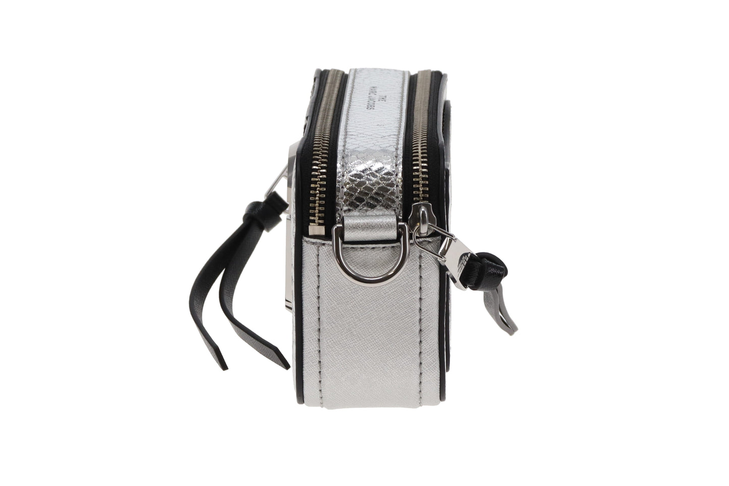 Marc Jacobs Snapshot Silver Sequin Snake Stripe