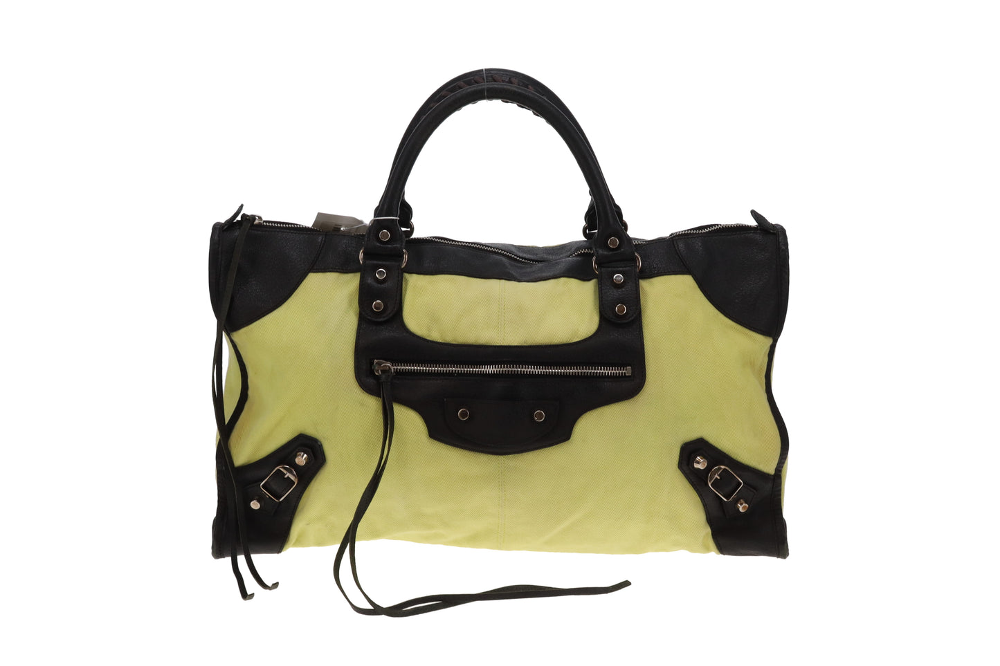 Balenciaga Motocross Classic Work Bag Canvas and Leather