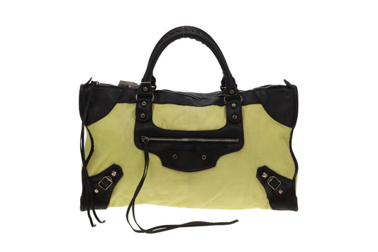 Balenciaga Motocross Classic Work Bag Canvas and Leather