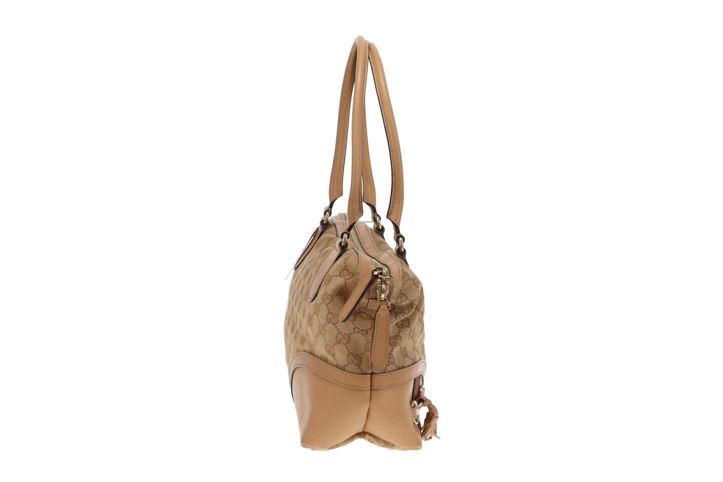 Gucci Horsebit Web Handbag GG Canvas