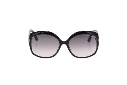 Tom Ford Chiara Oversize Sunglasses Brown With Purple Hue
