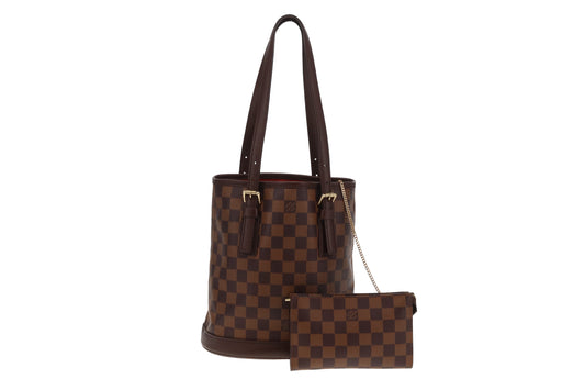 Louis Vuitton Petite Bucket Bag with Pochette Damier Ebene SP1001 - 2001