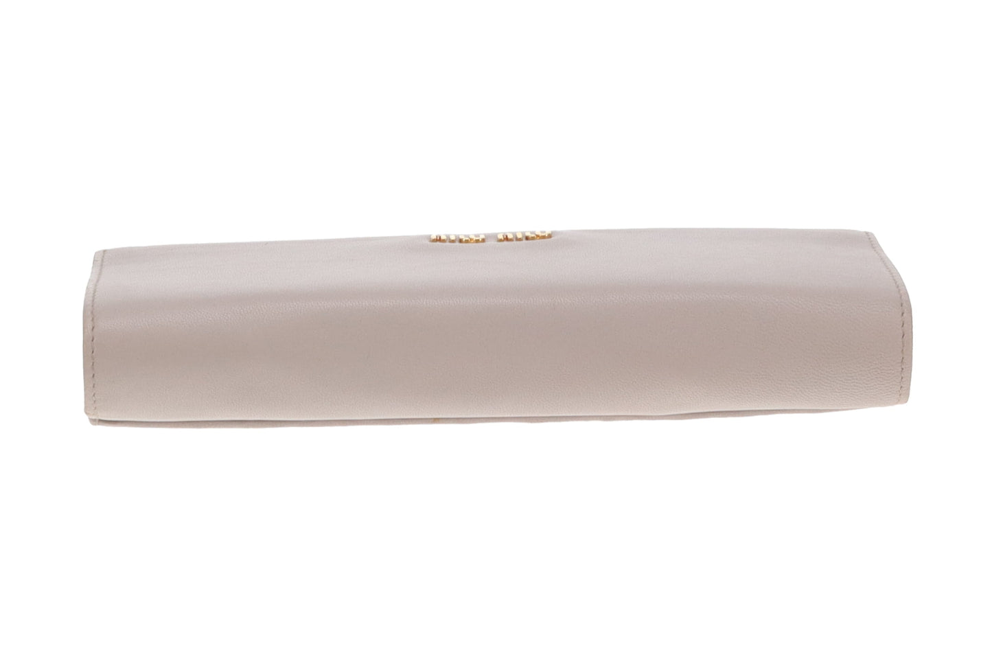 Miu Miu Flap Clutch Grey Matelasse