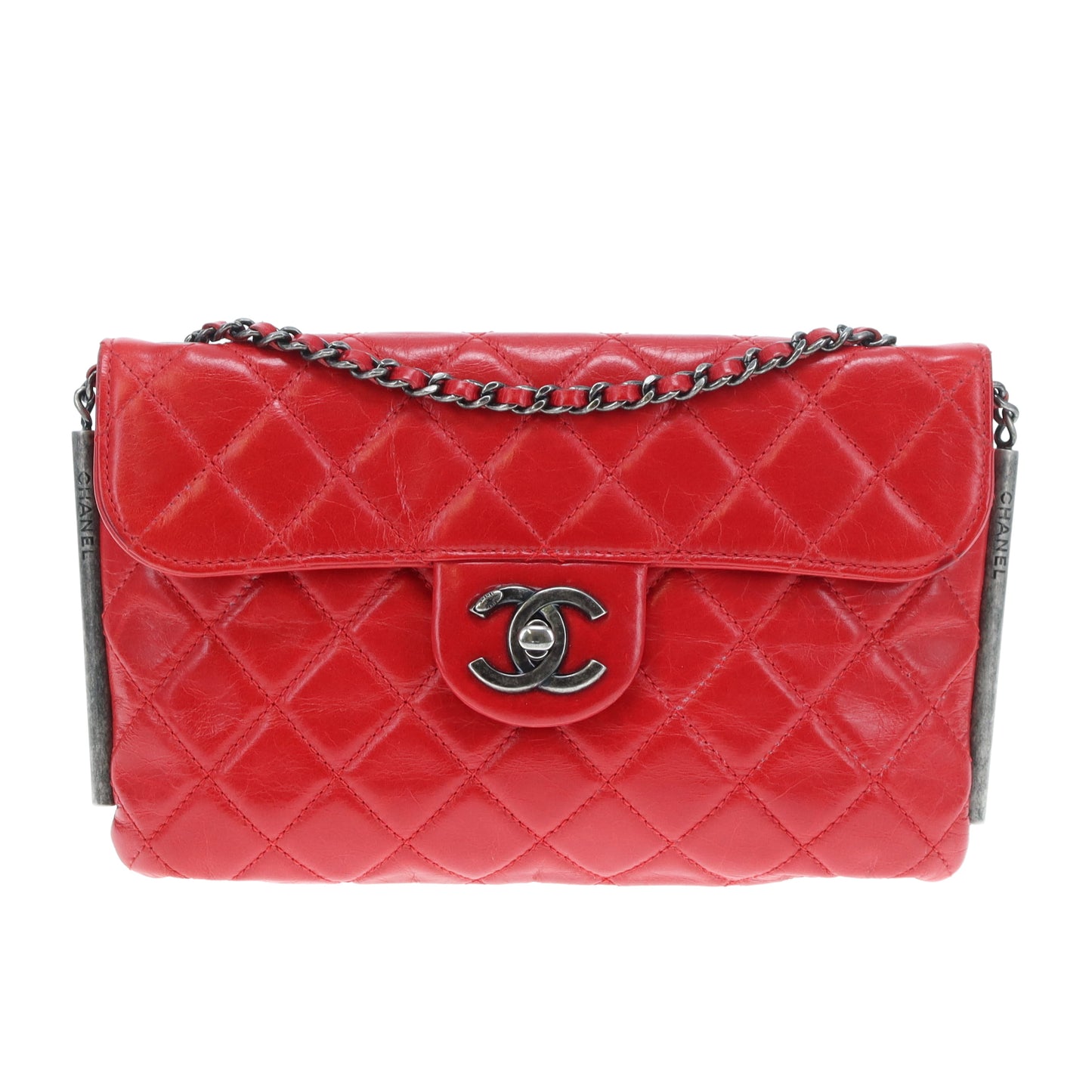 Chanel Soft Boy Flap Bag Red Glazed Calfskin 2013/14